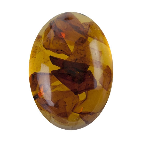 Cabochon Oval Amber Gemstone example four