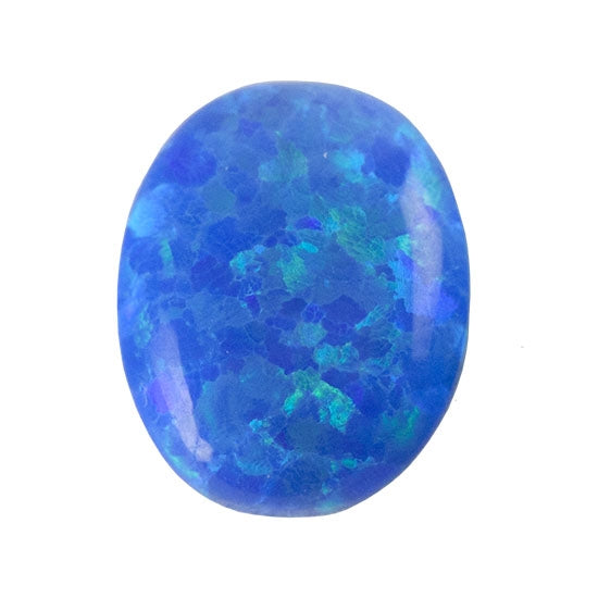 Imitation Peacock Opal Gemstone - Cabochon Oval