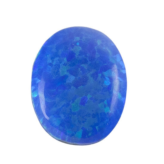 Imitation Peacock Opal Gemstone - Cabochon Oval