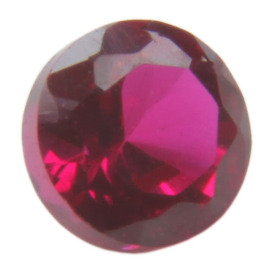 Lab Ruby Geode Lab Gemstone - Ruby - Round