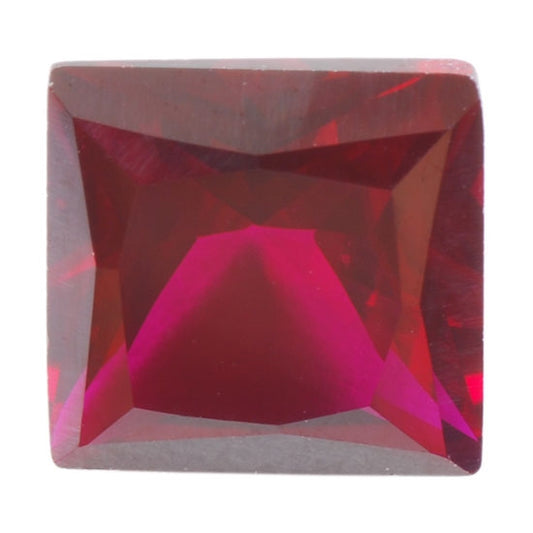 Lab Gemstone - Ruby - Square