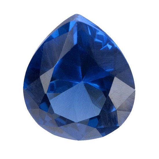 Lab Gemstone - Blue Spinel - Pear