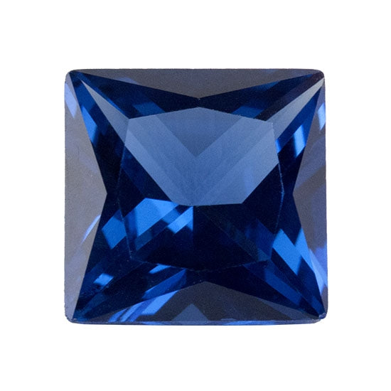 Lab Gemstone - Blue Spinel - Square