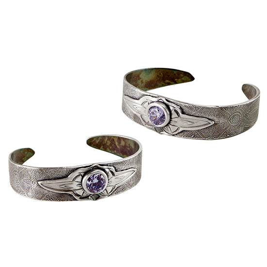 EZ960® Sterling Silver cuffs with czs