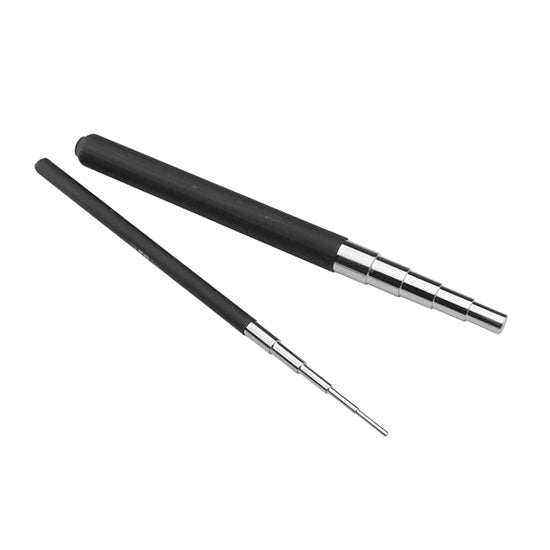 Mandrel - Jump Ring Maker Set of 2 This set of mandrels allows you to make calibrated, repeatable loops easily. These are hand held mandrels made of stainless steel with a smooth, no mar surface. Set includes 2 mandrels. Make loops, jump rings and more with these easy to use tools.