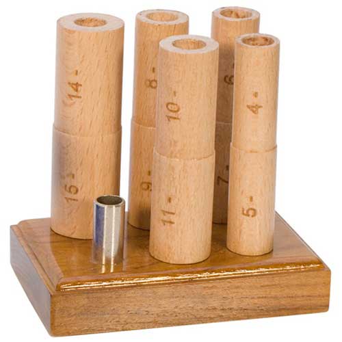 Mandrel - Ring - Wood - Whole Sizes - with wood stand