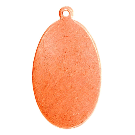 Copper Shape - Oval Pendant - 5/8" x 1-1/8"