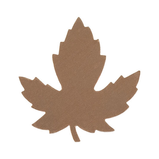 Copper Shape - Maple Leaf - 29mm x 28mm - Pkg/6