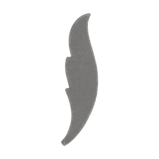 Nickel Silver Blank - Feather - 1" Pkg/6