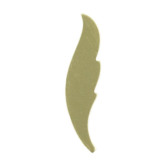 Brass Blank - Feather - 1" Pkg/6