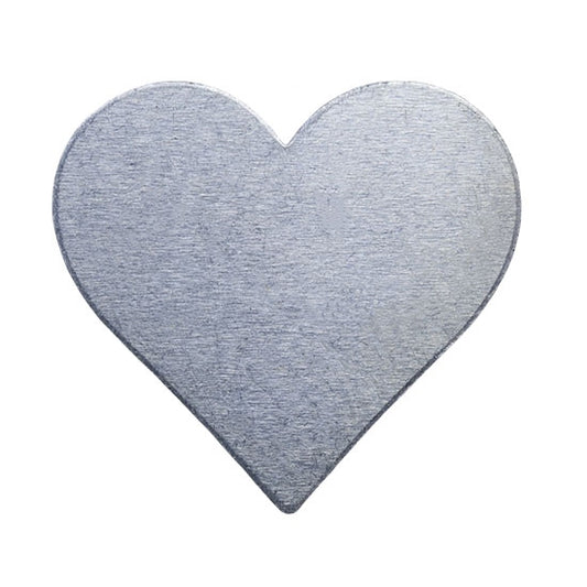 Nickel Shape - Heart - 3/4" Pkg/6