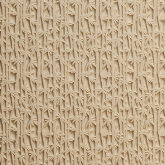 Mega Texture Tile - Bamboo Use to impress texture in soft clays. Mega Texture Tiles are perfect for projects both large and small. Mega Tiles measure 9-1/4" x 6" and are about 7 times larger than Texture Tiles. These textures are flexible, washable and can be used with any soft clay.