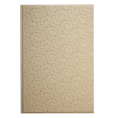 Mega Texture Tile - Fiddlehead Fern. Use to impress texture in soft clays. Mega Texture Tiles are perfect for projects both large and small. Mega Tiles measure 9-1/4" x 6" and are about 7 times larger than Texture Tiles. These textures are flexible, washable and can be used with any soft clay.