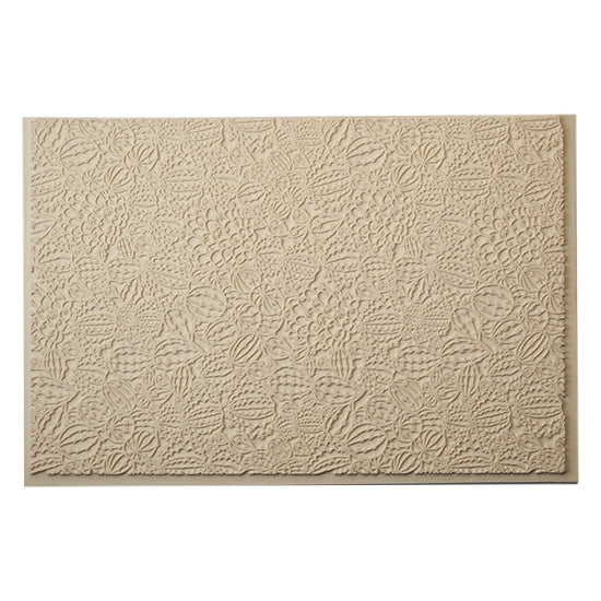 Mega Texture Tile - Don't Get Poked. Use to impress texture in soft clays. Mega Texture Tiles are perfect for projects both large and small. Mega Tiles measure 9-1/4" x 6" and are about 7 times larger than Texture Tiles. These textures are flexible, washable and can be used with any soft clay.