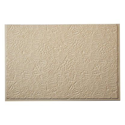 Mega Texture Tile - Don't Get Poked. Use to impress texture in soft clays. Mega Texture Tiles are perfect for projects both large and small. Mega Tiles measure 9-1/4" x 6" and are about 7 times larger than Texture Tiles. These textures are flexible, washable and can be used with any soft clay.