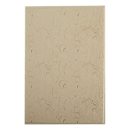 Mega Texture Tile - Jungle Love Fineline. Use to impress texture in soft clays. Mega Texture Tiles are perfect for projects both large and small. Mega Tiles measure 9-1/4" x 6" and are about 7 times larger than Texture Tiles. These textures are flexible, washable and can be used with any soft clay.