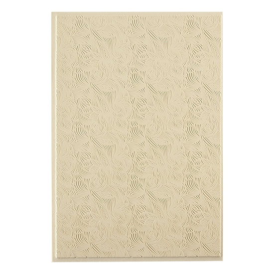 Mega Texture Tile - Floral Scrolls. Use to impress texture in soft clays. Mega Texture Tiles are perfect for projects both large and small. Mega Tiles measure 9-1/4" x 6" and are about 7 times larger than Texture Tiles. These textures are flexible, washable and can be used with any soft clay.