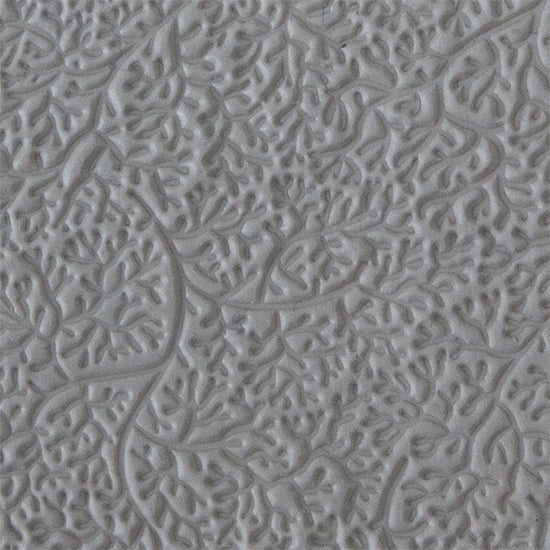 sample in clay of Mega Texture Tile - Branching Out. Use to impress texture in soft clays. Mega Texture Tiles are perfect for projects both large and small. Mega Tiles measure 9-1/4" x 6" and are about 7 times larger than Texture Tiles. These textures are flexible, washable and can be used with any soft clay.