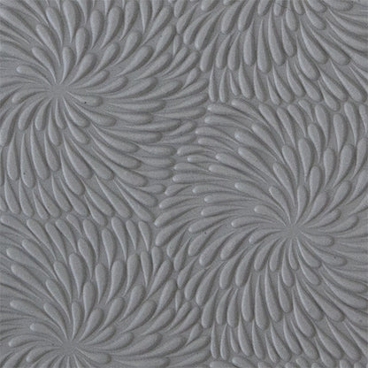 sample in clay of Mega Texture Tile - Fireworks Fineline. Use to impress texture in soft clays. Mega Texture Tiles are perfect for projects both large and small. Mega Tiles measure 9-1/4" x 6" and are about 7 times larger than Texture Tiles. These textures are flexible, washable and can be used with any soft clay.