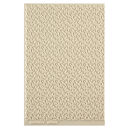 Mega Texture Tile - Wall of Vines. Use to impress texture in soft clays. Mega Texture Tiles are perfect for projects both large and small. Mega Tiles measure 9-1/4" x 6" and are about 7 times larger than Texture Tiles. These textures are flexible, washable and can be used with any soft clay.