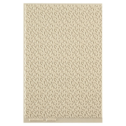 Mega Texture Tile - Wall of Vines. Use to impress texture in soft clays. Mega Texture Tiles are perfect for projects both large and small. Mega Tiles measure 9-1/4" x 6" and are about 7 times larger than Texture Tiles. These textures are flexible, washable and can be used with any soft clay.