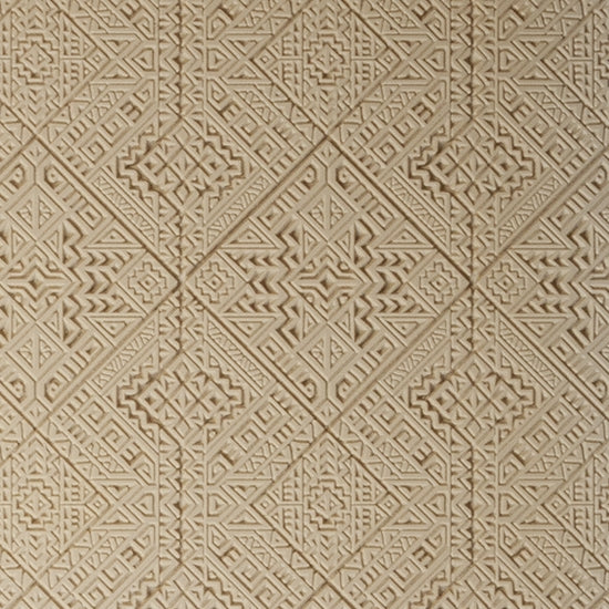 Mega Texture Tile - Navajo Rug. Use to impress texture in soft clays. Mega Texture Tiles are perfect for projects both large and small. Mega Tiles measure 9-1/4" x 6" and are about 7 times larger than Texture Tiles. These textures are flexible, washable and can be used with any soft clay.