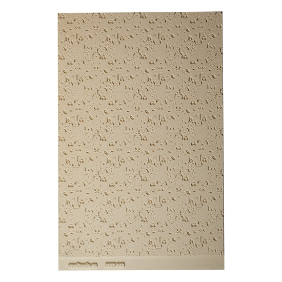 Canine Companions Embossed. Use to impress texture in soft clays. Mega Texture Tiles are perfect for projects both large and small. Mega Tiles measure 9-1/4" x 6" and are about 7 times larger than Texture Tiles. These textures are flexible, washable and can be used with any soft clay.