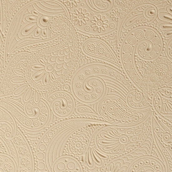 Mega Texture Tile - Waves of Paisley Embossed. Use to impress texture in soft clays. Mega Texture Tiles are perfect for projects both large and small. Mega Tiles measure 9-1/4" x 6" and are about 7 times larger than Texture Tiles. These textures are flexible, washable and can be used with any soft clay.