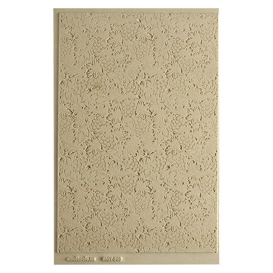 Mega Texture Tile - Tuscany Dreams Embossed. Use to impress texture in soft clays. Mega Texture Tiles are perfect for projects both large and small. Mega Tiles measure 9-1/4" x 6" and are about 7 times larger than Texture Tiles. These textures are flexible, washable and can be used with any soft clay.