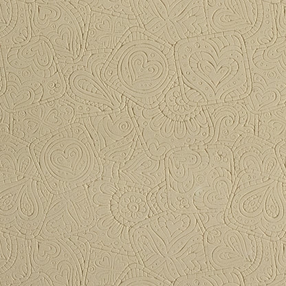 Mega Texture Tile - Doodling Hearts Fineline. Use to impress texture in soft clays. Mega Texture Tiles are perfect for projects both large and small. Mega Tiles measure 9-1/4" x 6" and are about 7 times larger than Texture Tiles. These textures are flexible, washable and can be used with any soft clay.