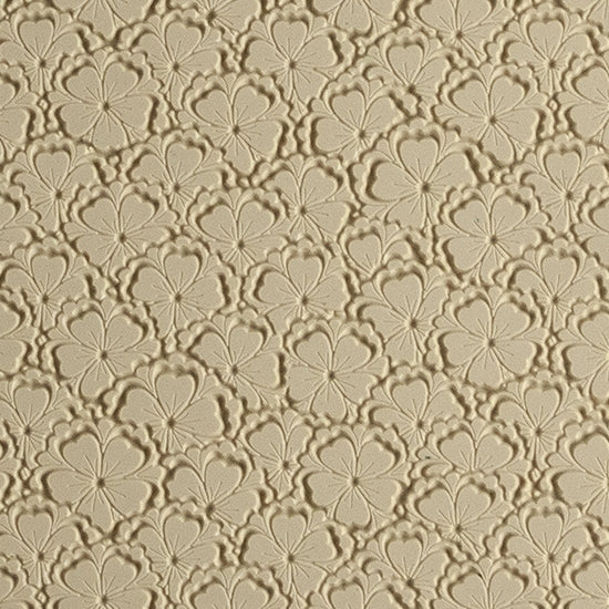 Mega Texture Tile - Flowering Fields Embossed. Use to impress texture in soft clays. Mega Texture Tiles are perfect for projects both large and small. Mega Tiles measure 9-1/4" x 6" and are about 7 times larger than Texture Tiles. These textures are flexible, washable and can be used with any soft clay.