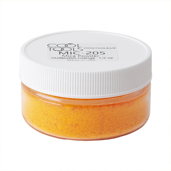 jar of Pigment Powder - Outlandish Orange - 1/2 oz