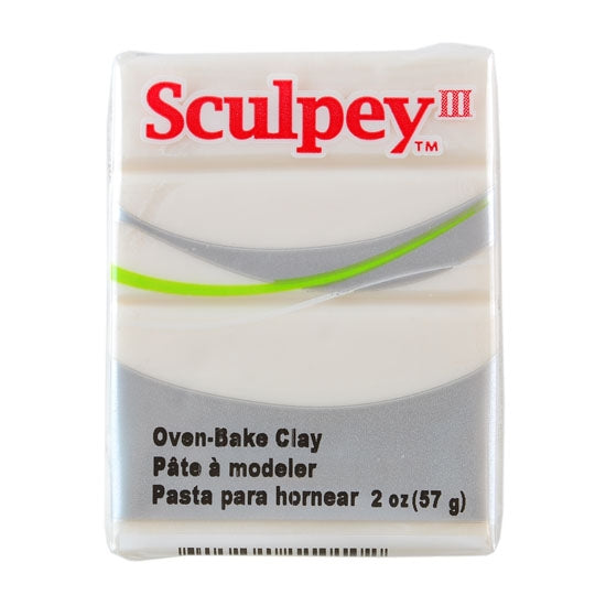 Sculpey III Polymer Clay - Translucent 2 oz block