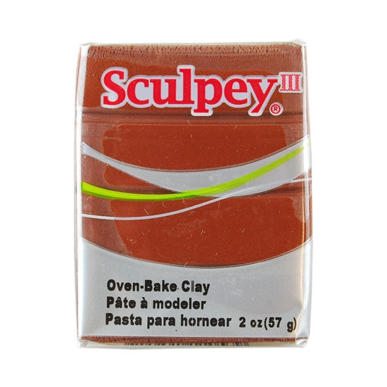 Sculpey III Polymer Clay - Chocolate 2 oz block