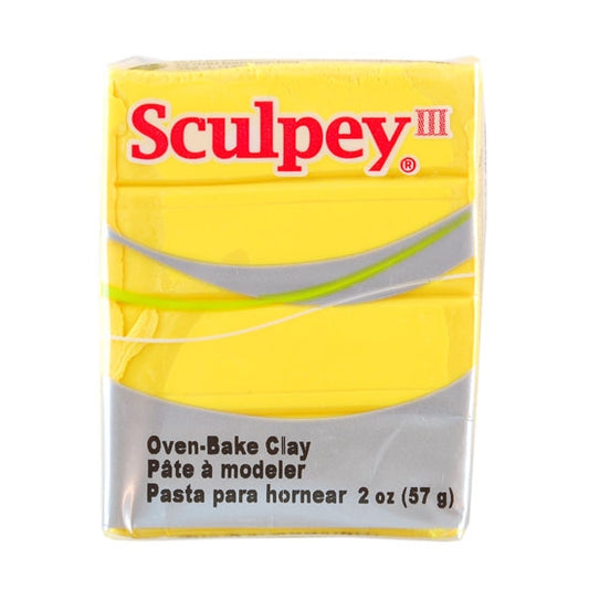 Sculpey III Polymer Clay - Yellow 2 oz block