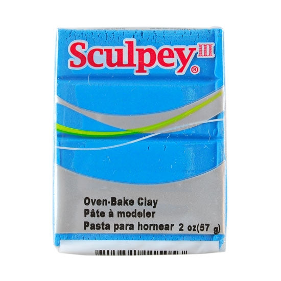 Sculpey III Polymer Clay - Turquoise 2 oz block