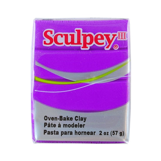 Sculpey III Polymer Clay - Violet 2 oz block