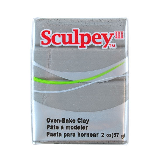 Sculpey III Polymer Clay - Elephant Gray 2 oz block