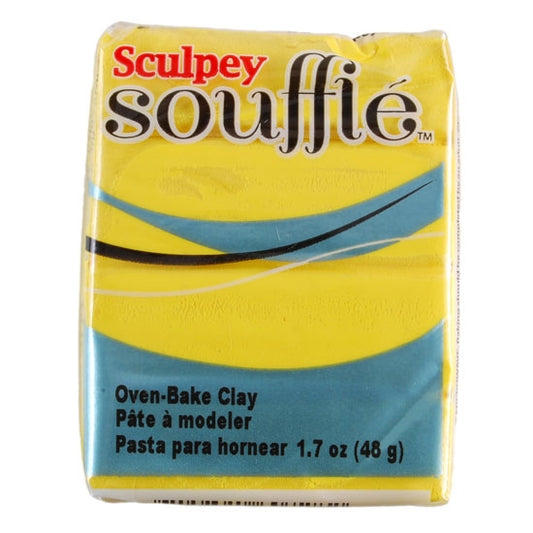 Sculpey Souffle Polymer Clay - Canary 2 oz block