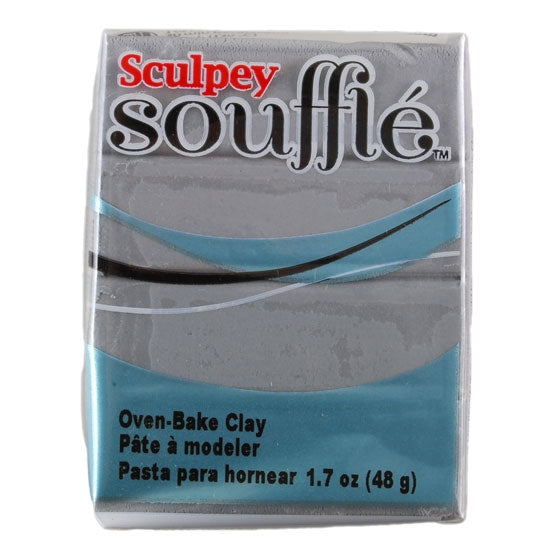 Sculpey Souffle Polymer Clay - Concrete 2 oz block