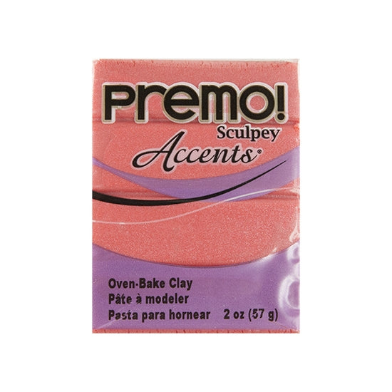 Premo Accent Sculpey Polymer Clay - Sunset Pearl 2 oz Block