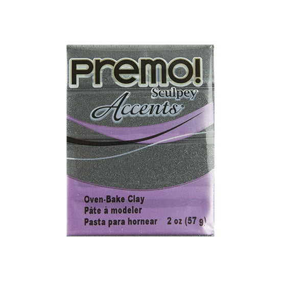 Premo Accent Sculpey Polymer Clay - Graphite Pearl