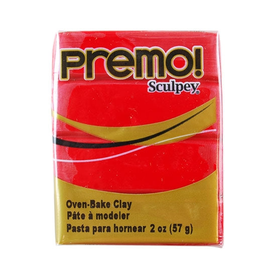 Premo Sculpey Polymer Clay - Pomegranate 2 oz block