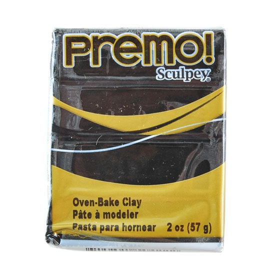 Premo Sculpey Polymer Clay - Black 2 oz block