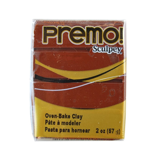 Premo Sculpey Polymer Clay - Burnt Umber 2 oz block