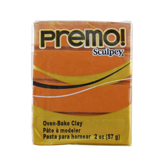 Premo Sculpey Polymer Clay - Raw Sienna 2 oz block