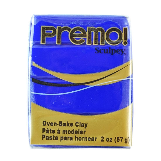 Premo Sculpey Polymer Clay - Ultramarine Blue 2 oz block