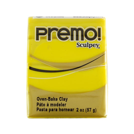 Premo Sculpey Polymer Clay - Zinc Yellow 2 oz block