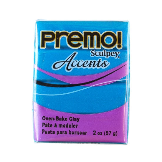 Premo Accent Sculpey® Polymer Clay - Peacock Pearl 2 oz block