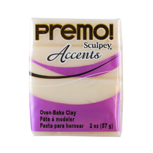 Premo Accent Sculpey® Polymer Clay - Translucent 2 oz block